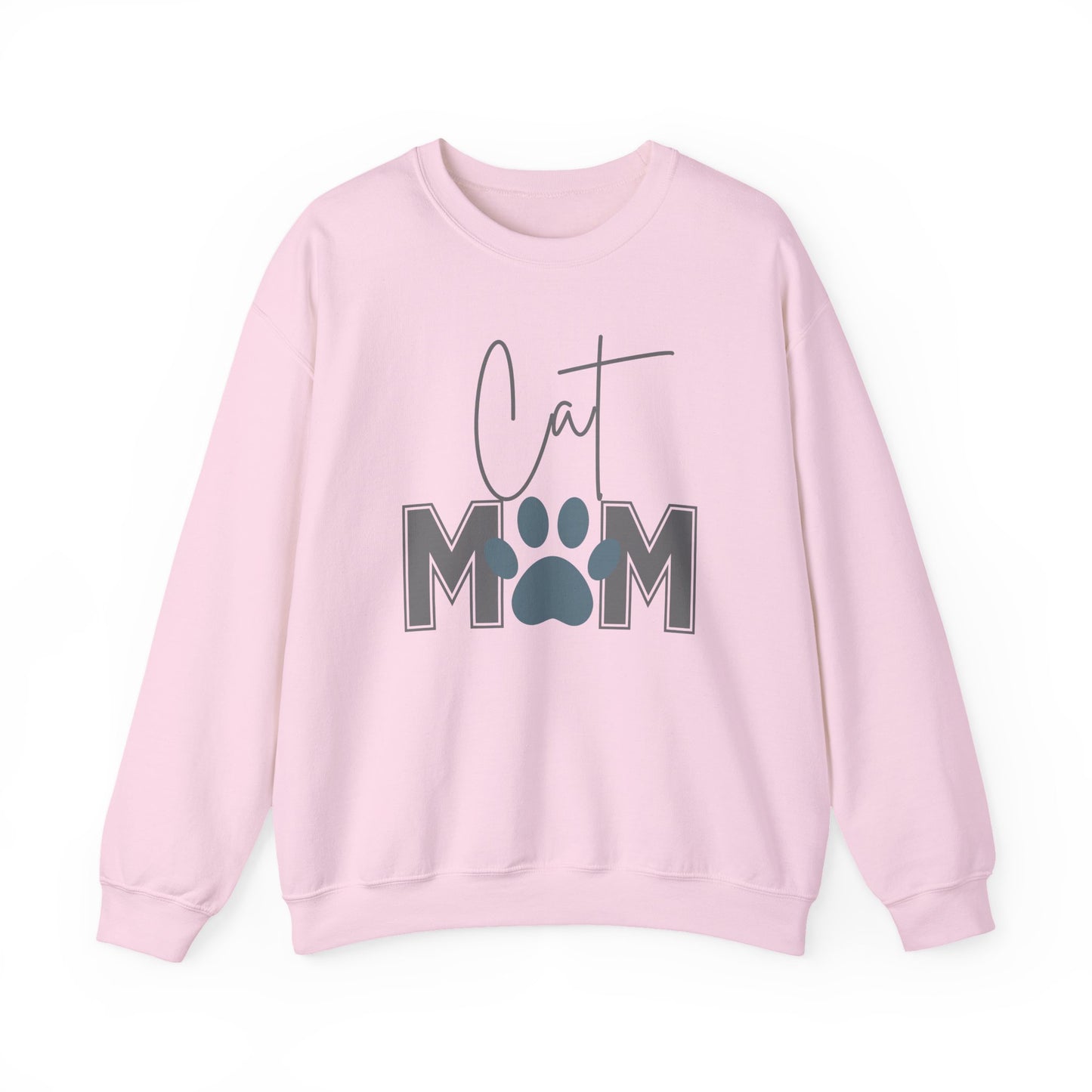 Cat Mom Pride Crewneck Sweatshirt - Cozy Gift for Cat Lovers, Pet Owners, Mother’s Day, Birthday, Everyday Comfort