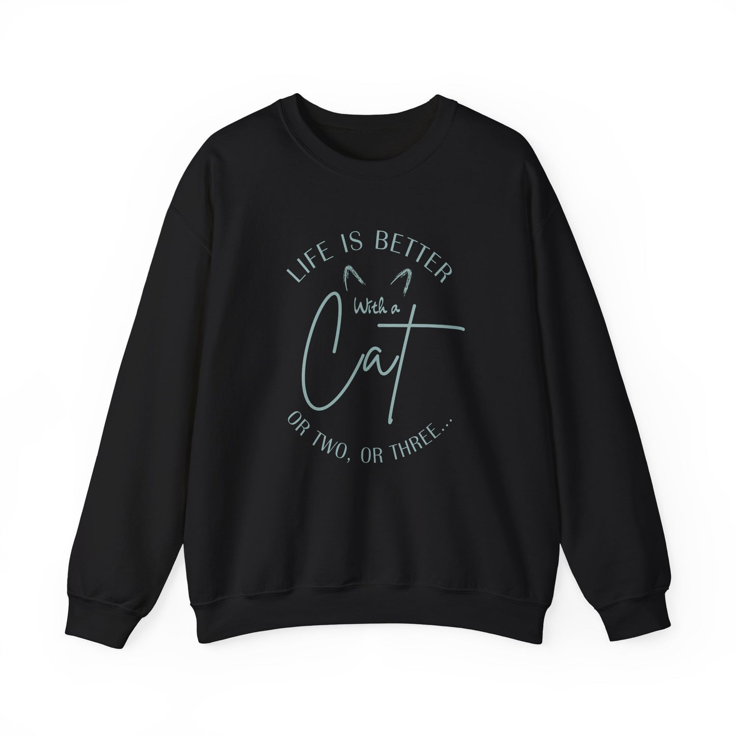 "Life is Better with a Cat" Unisex Crewneck Sweatshirt - Cozy Cat Lover Gift, Cute Casual Wear, Gift for Cat Owners, Adoption [...]