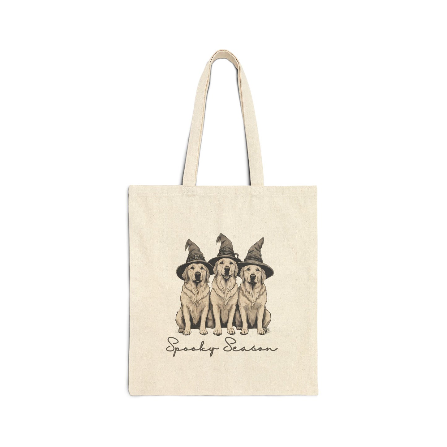 Spooky Season Dog Tote Bag, Pet Lover Gift, Halloween Canvas Bag, Eco-Friendly Tote, Dog Mom Accessory