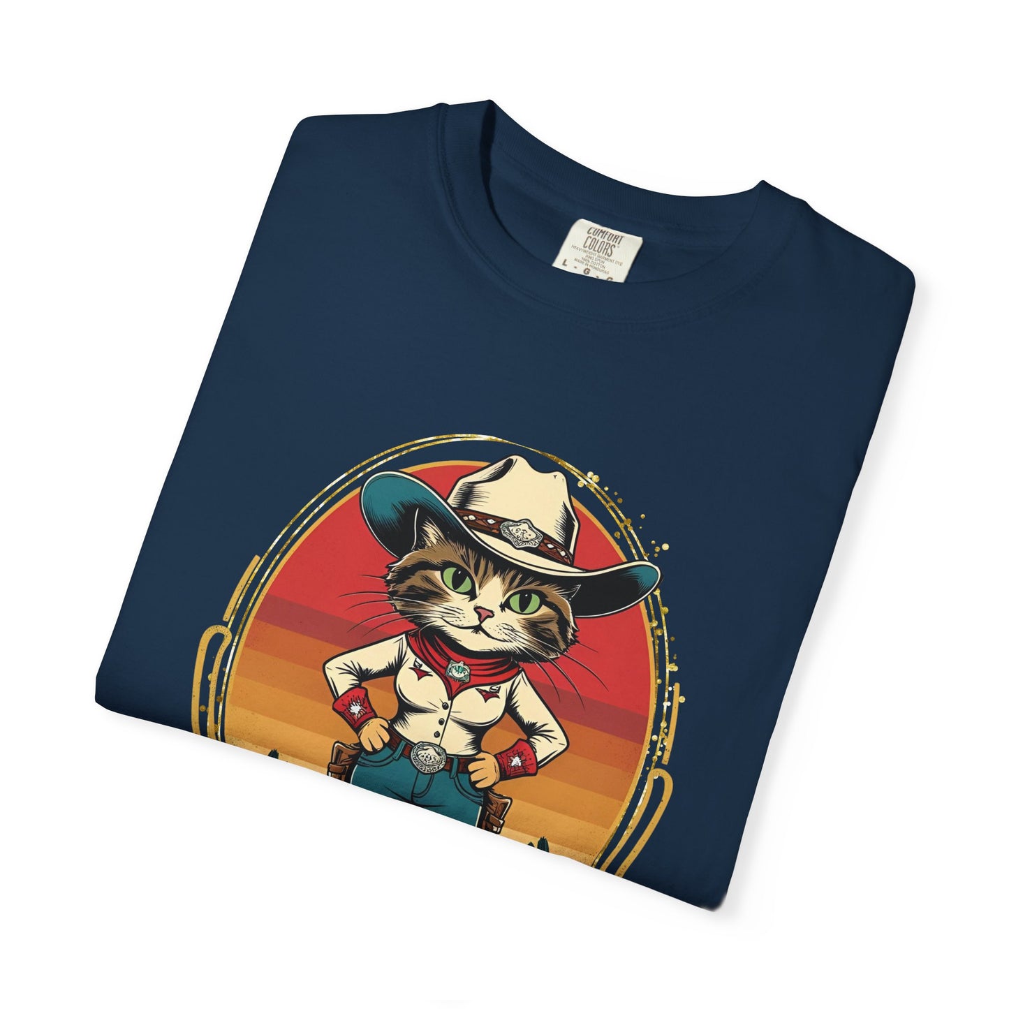 Cowboy Cat Unisex T-shirt, Fun Graphic Tee, Cat Lovers Gift, Vintage Style Shirt, Casual Wear, Gift for Animal Lovers