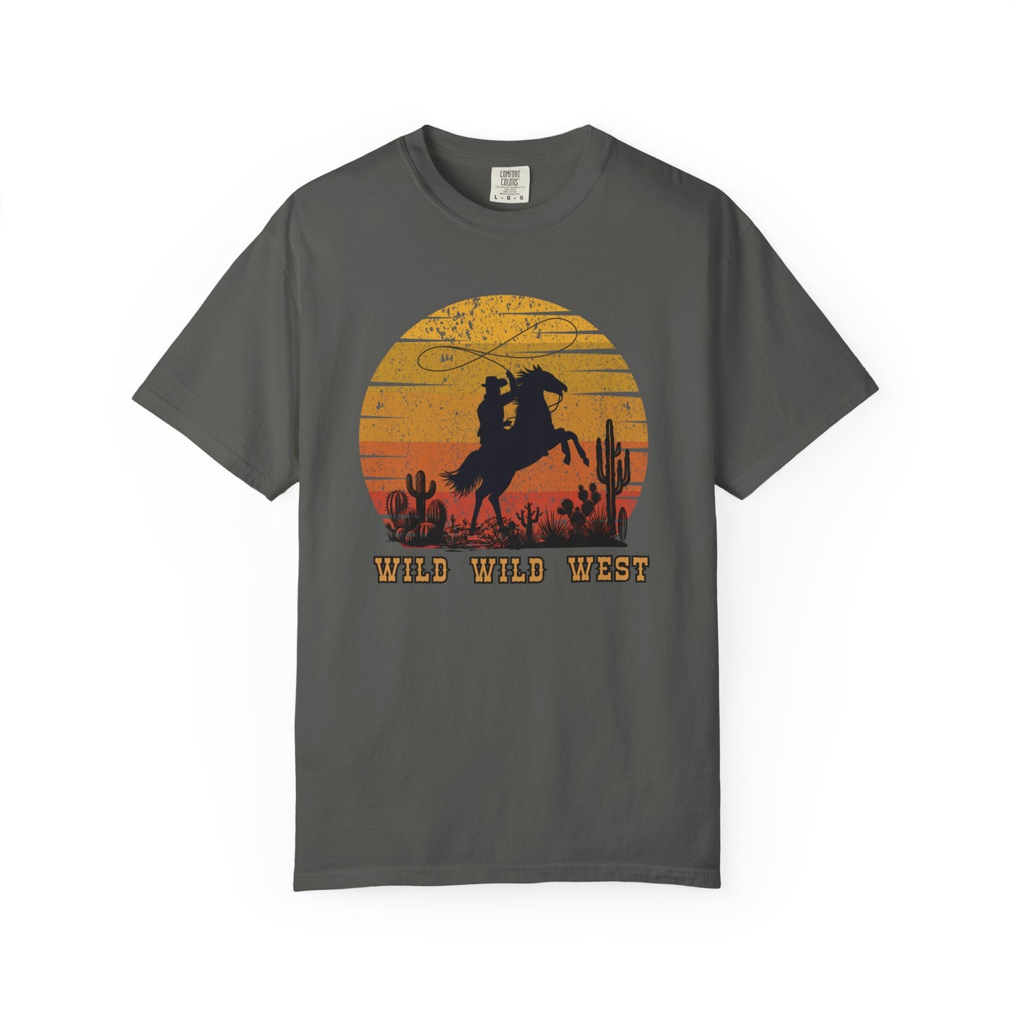 Wild Wild West Unisex T-Shirt, Cowboy Tee, Vintage Western Shirt, Rodeo Clothing, Desert Aesthetic Apparel