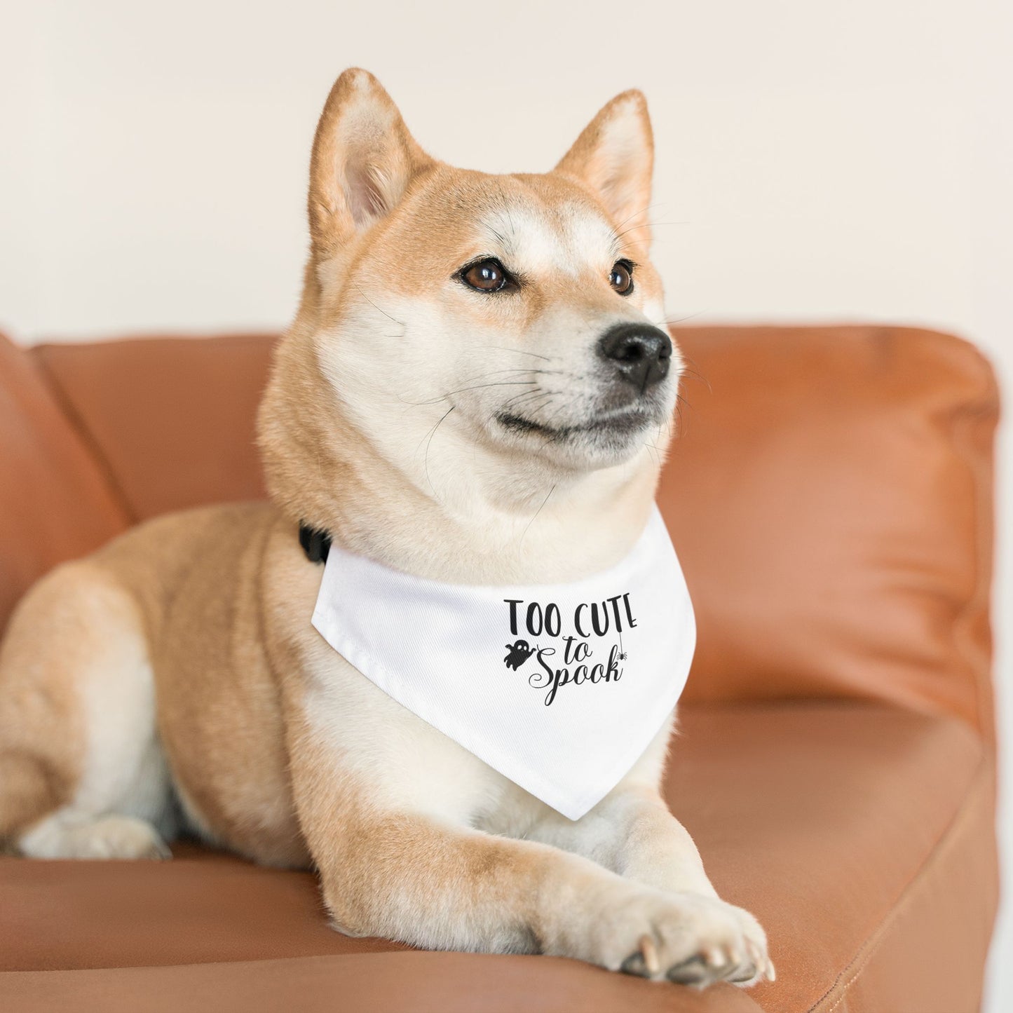 Too Cute to Spook Pet Bandana Collar - Halloween Dog Accessory, Cute Pet Costume, Seasonal Dog Apparel, Pet Halloween Gift, Spooky Pet Wear