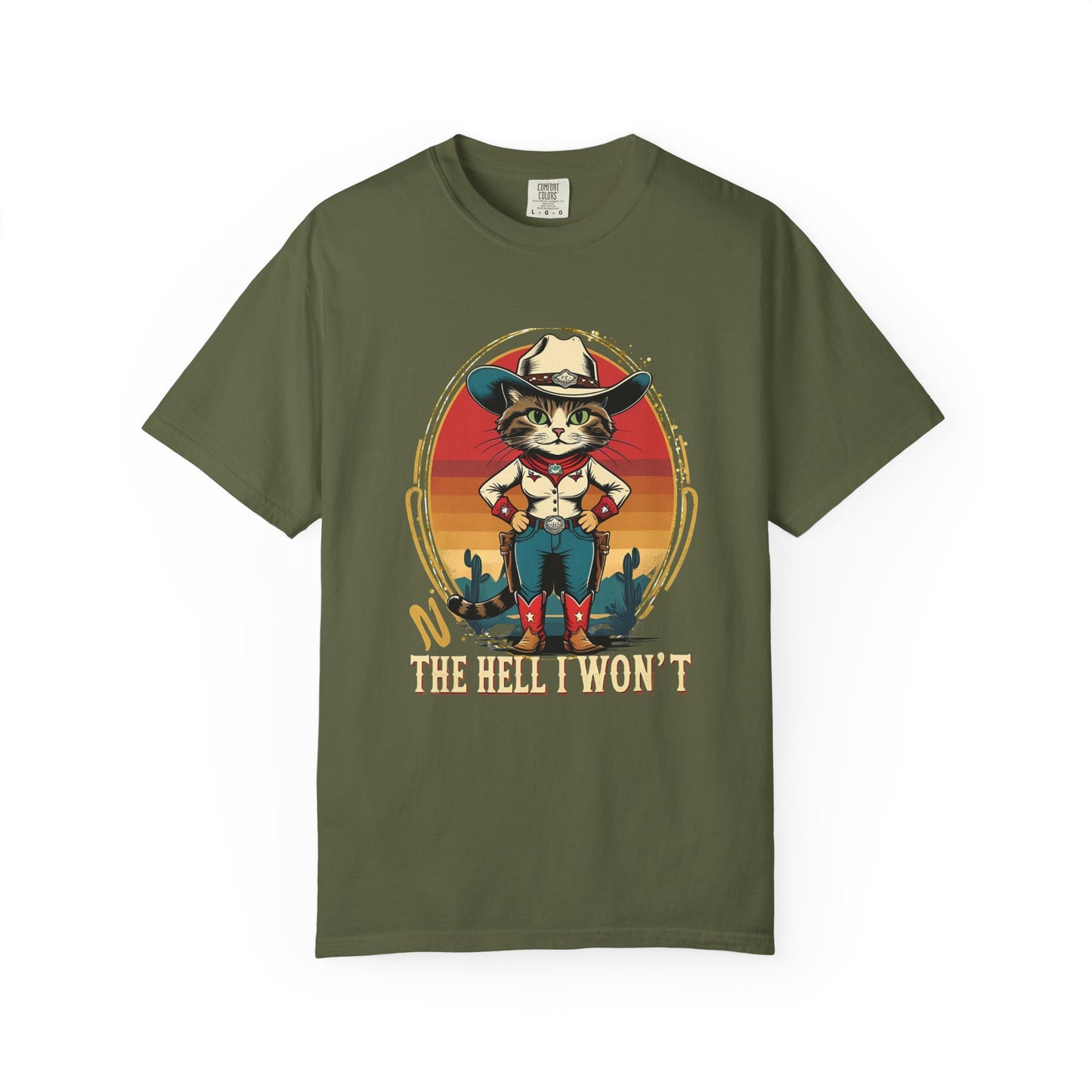 Cowboy Cat Unisex T-shirt, Fun Graphic Tee, Cat Lovers Gift, Vintage Style Shirt, Casual Wear, Gift for Animal Lovers