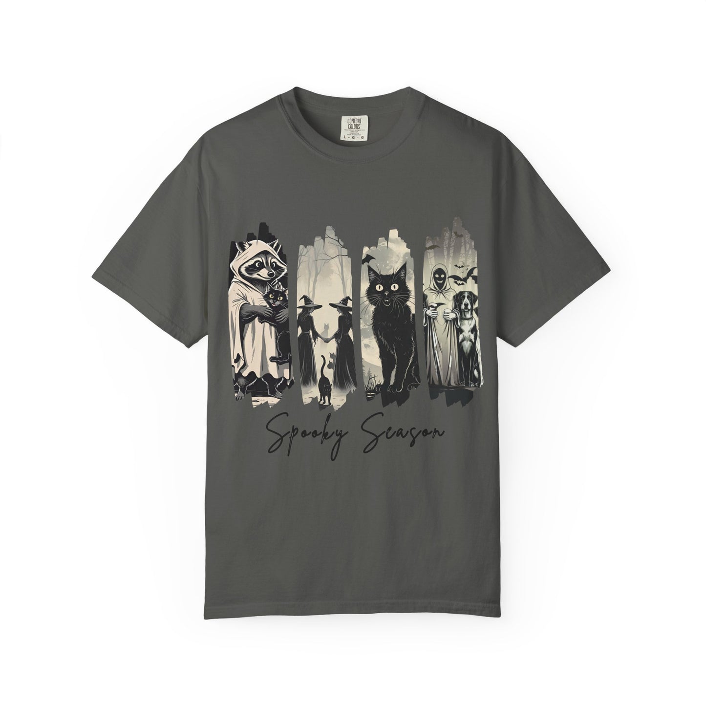 Spooky Season Unisex T-shirt, Halloween Shirt, Cat Lovers Tee, Casual Wear, Fall Fashion, Graphic Tee, Gifts for Him/Her