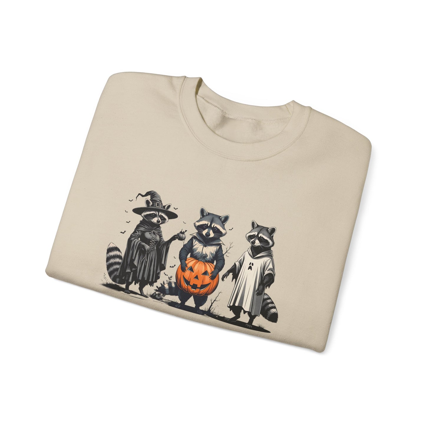 Feral and Spooky Sweatshirt - Cozy Unisex Crewneck for Halloween, Fall Fashion, Gift for Animal Lovers, Spooky Season Attire, Casual Wear