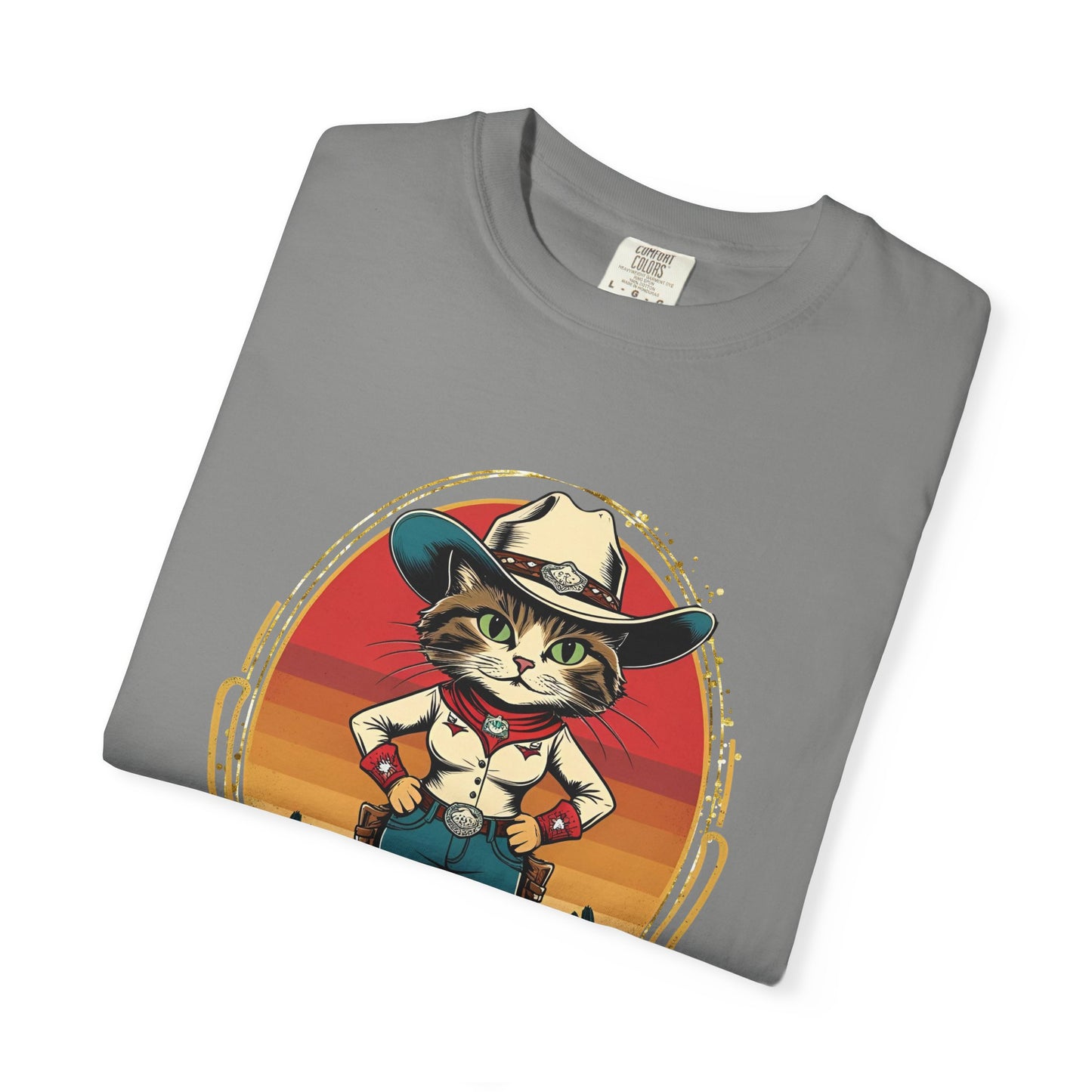 Cowboy Cat Unisex T-shirt, Fun Graphic Tee, Cat Lovers Gift, Vintage Style Shirt, Casual Wear, Gift for Animal Lovers