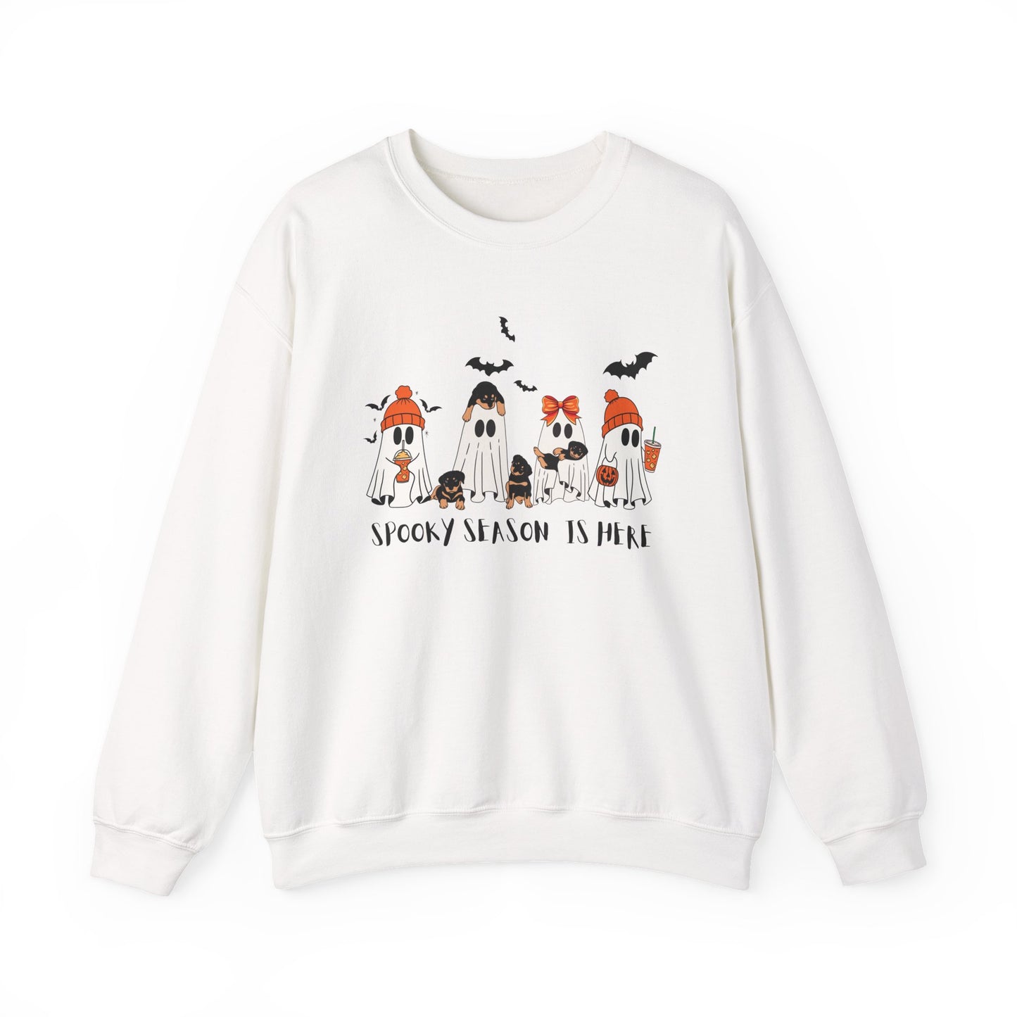Spooky Ghost Crewneck Sweatshirt, Halloween Sweatshirt, Unisex Pullover, Cute Fall Fashion, Cozy Sweatshirt for Fall