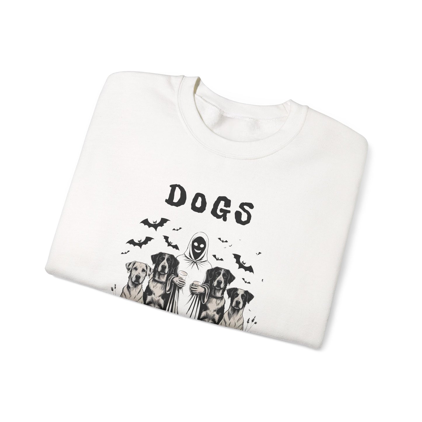 Halloween Dog Lover Crewneck Sweatshirt, Cozy Pet Lover Gift, Unisex Vintage Sweatshirt, Spooky Halloween Apparel, Funny Dog Sweatshirt