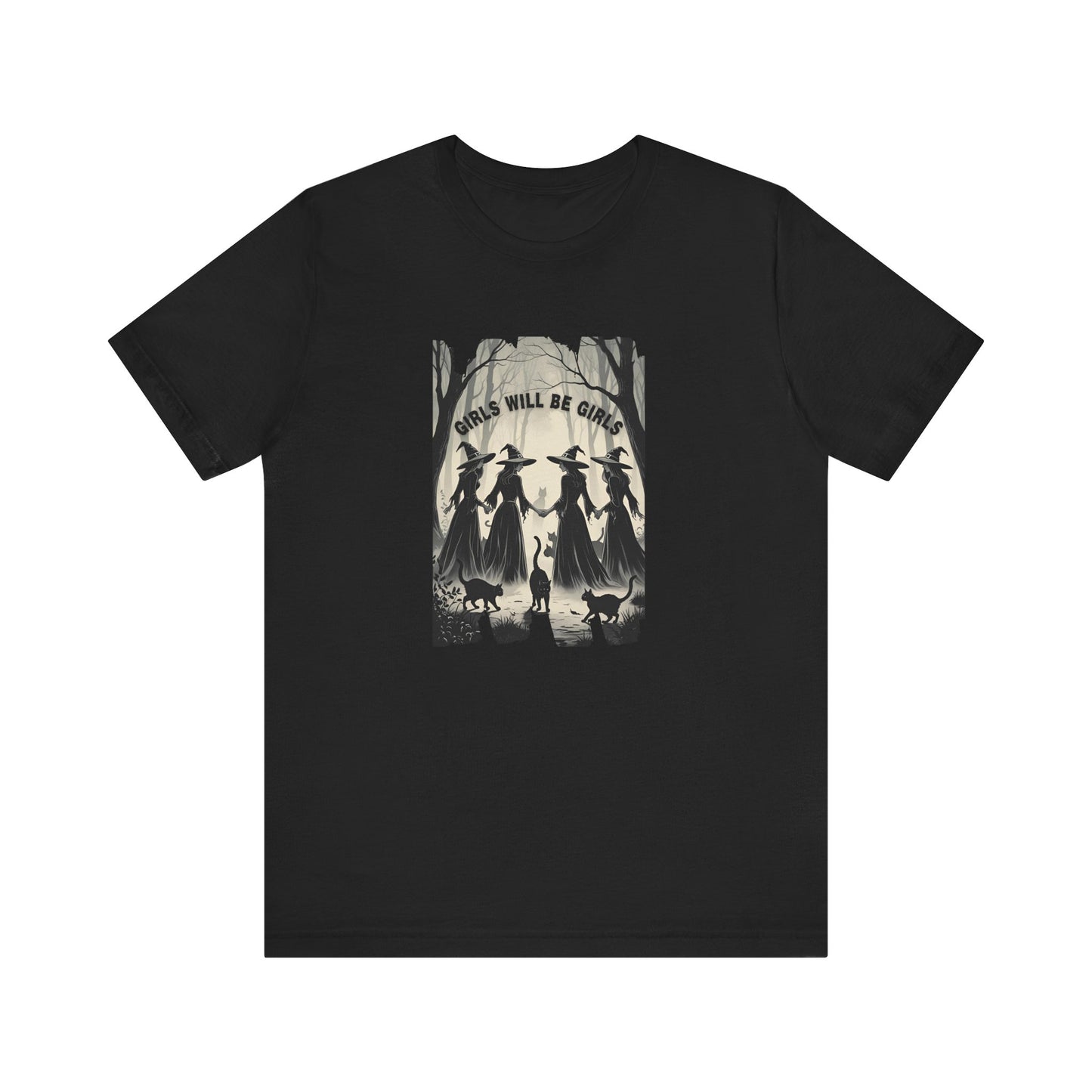 Spooky Witchy Hour Tee, Halloween Shirt, Witchy Apparel, Girls will be Girls Graphic Tee, Casual Wear, Halloween Gift