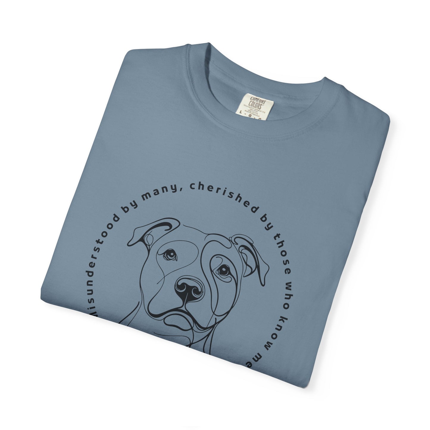 Pitbull Lover Unisex T-Shirt - Garment-Dyed Pet Shirt, Animal Lover Gift, Casual Tee, Dog Enthusiast Apparel, Cute Pet Shirt