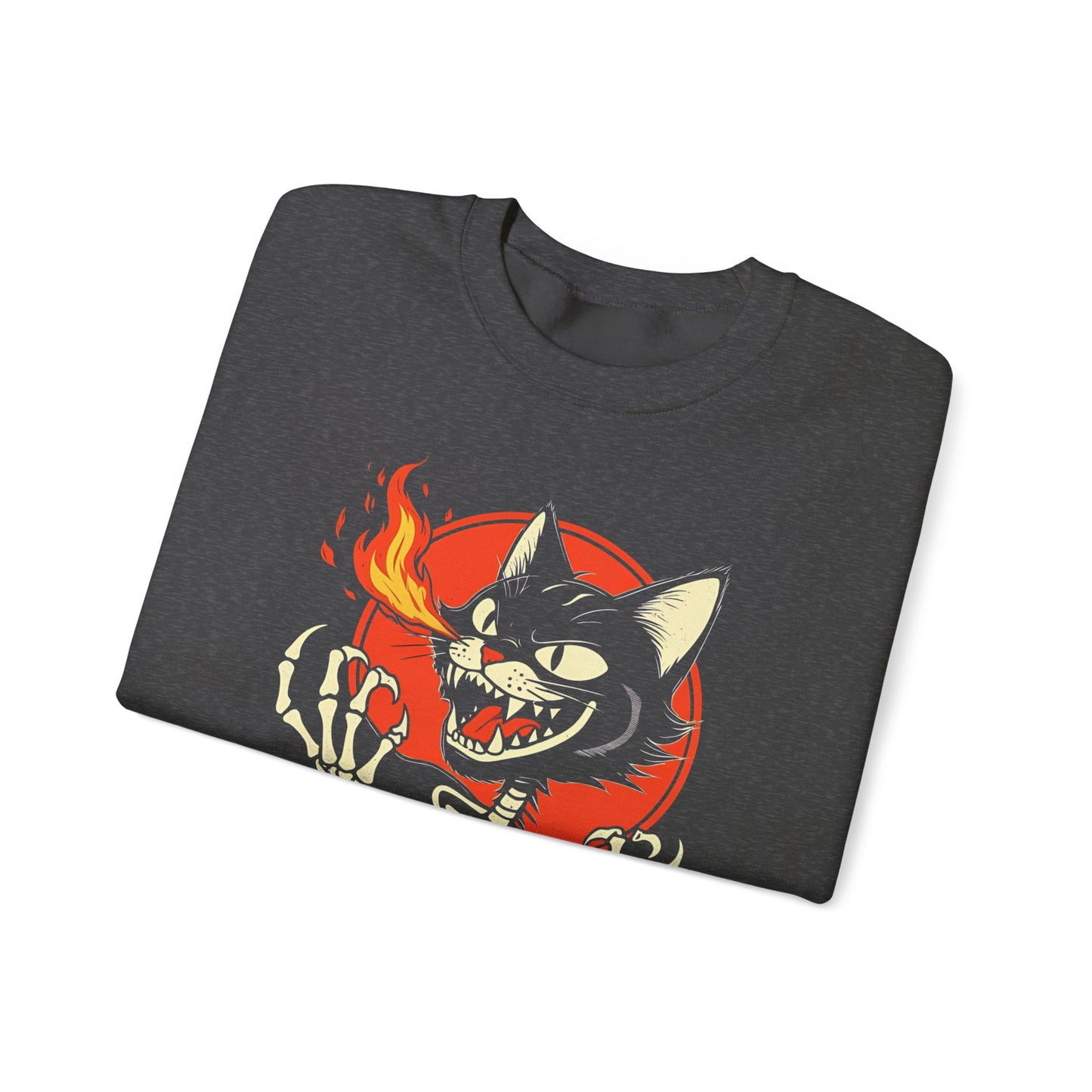 Osaka Cat Graphic Crewneck Sweatshirt, Funny Sweatshirt, Unisex, Halloween Apparel, Gift for Cat Lovers, Streetwear