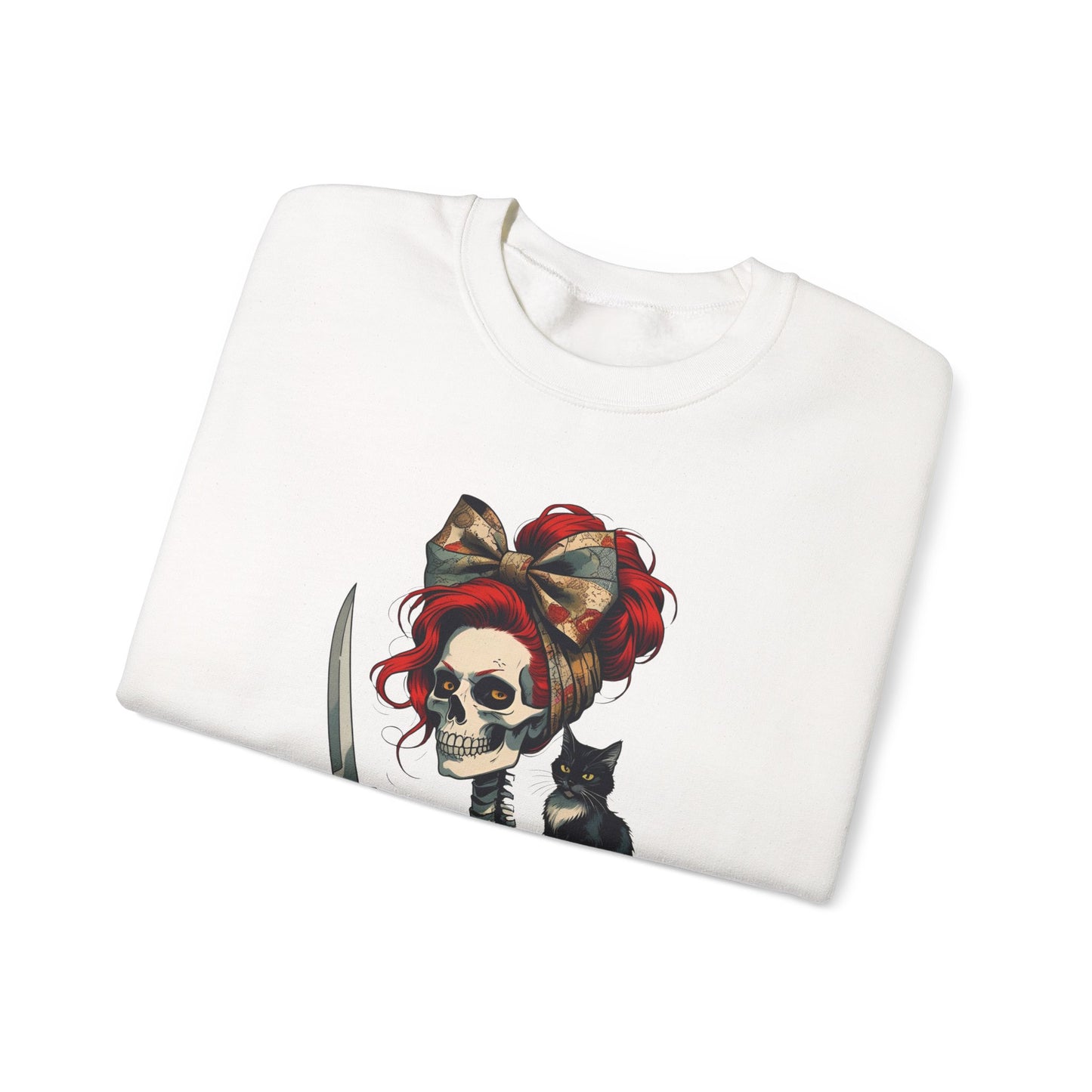 Gothic Bride Sweatshirt, Unique Crewneck for Halloween, Casual Wear, Funny Gift for Couples, Spooky Apparel
