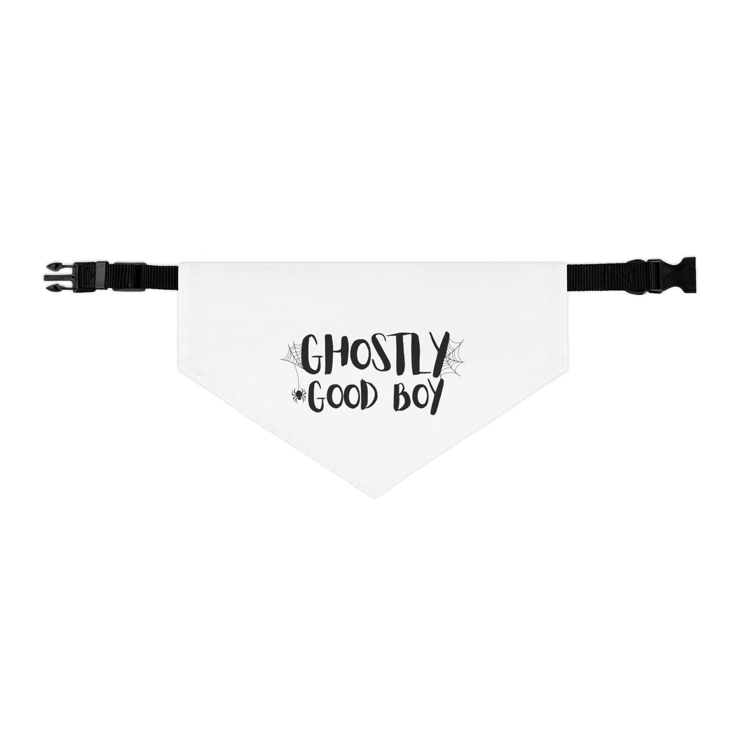 Ghostly Good Boy Pet Bandana Collar | Halloween Pet Accessory, Cute Dog Apparel, Holiday Dog Bandana, Spooky Pet Gear, Costume Accessory