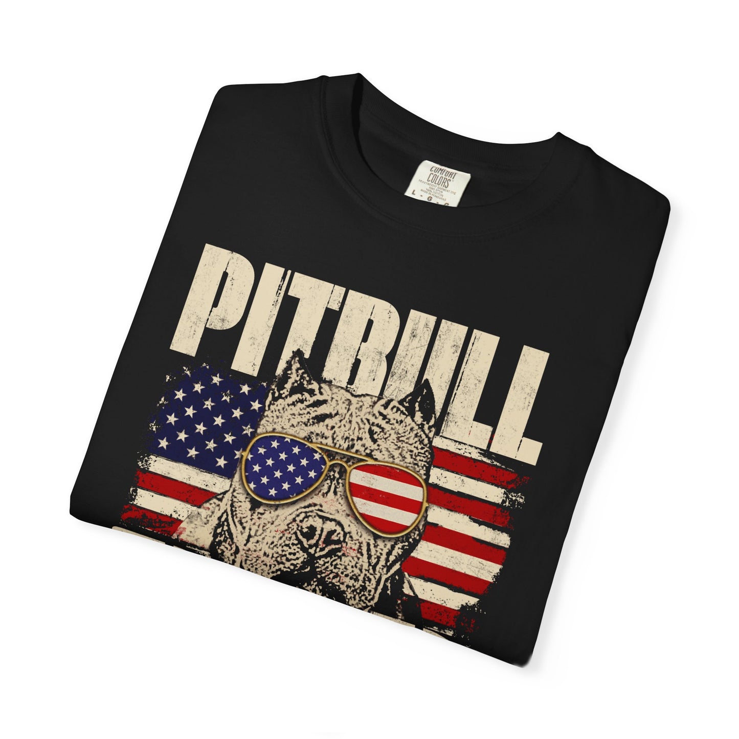 Patriotic Pitbull Dad T-Shirt - Comfortable Unisex Tee for Dog Lovers, Father's Day Gift, American Pride Apparel, Casual Wear