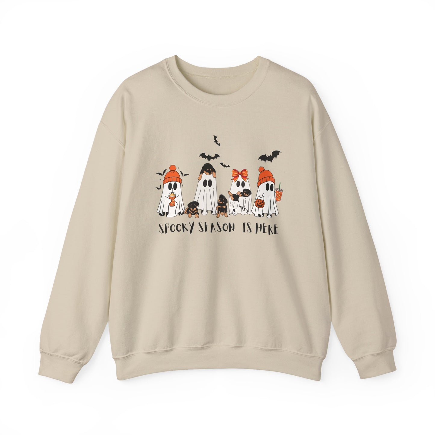 Spooky Ghost Crewneck Sweatshirt, Halloween Sweatshirt, Unisex Pullover, Cute Fall Fashion, Cozy Sweatshirt for Fall