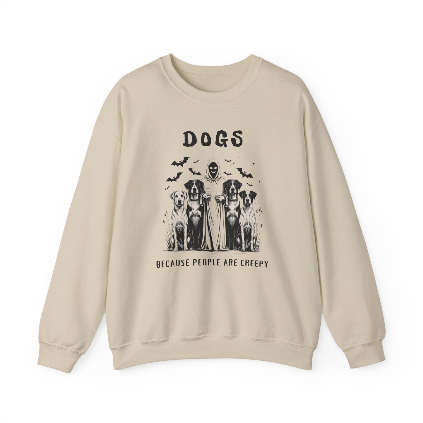 Halloween Dog Lover Crewneck Sweatshirt, Cozy Pet Lover Gift, Unisex Vintage Sweatshirt, Spooky Halloween Apparel, Funny Dog Sweatshirt